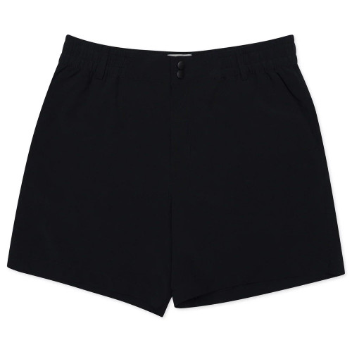 Men's Burlebo Everyday Shorts Black Front Flat View