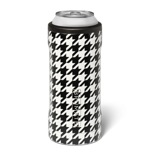 BruMate 12 oz Hopsulator Slim Can Cooler - Houndstooth Main