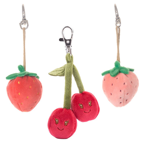 Bukowski Bear Strawberry and Cherry Bag Charm Main