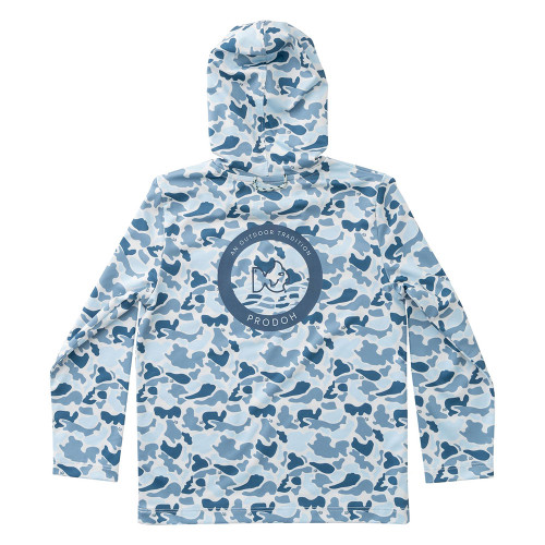 Boys' Prodoh Pro Performance Blue Break Point Camo Hoodie