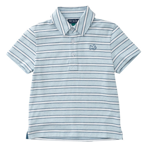 Boys' Prodoh Too Cool For School Polo Ice Water Copen Blue Stripe Shirt