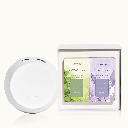 Thymes Lavender and Eucalyptus Pura Smart Home Diffuser Kit V4 Open