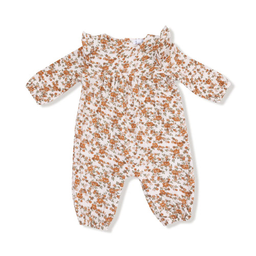 Infant Girls' Angel Dear Ruffle Sleeve Romper Prairie Calico Main