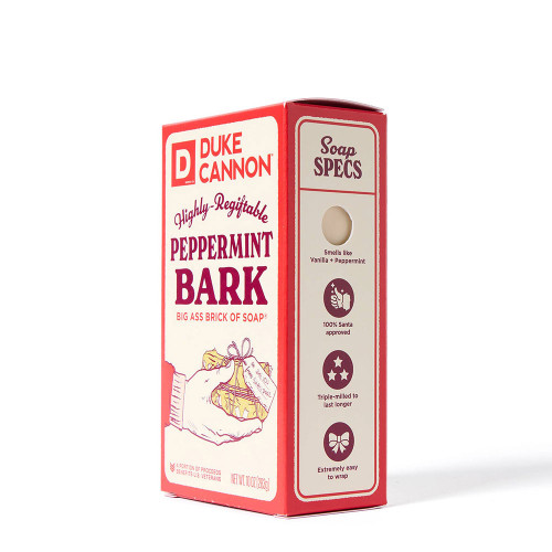 Duke Cannon Big Brick of Soap - Peppermint Bark Side