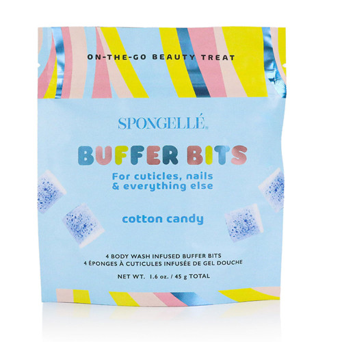 Spongelle PediPOP! Mini Cotton Candy Buffer Bits front
