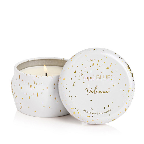 Capri Blue Glimmer Mini Tin Candle Volcano Front