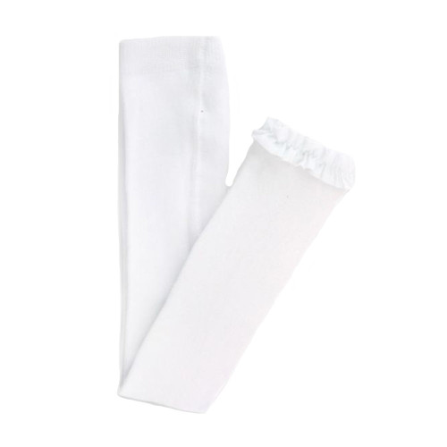 Infant/Toddler Girls' RuffleButts Footless Ruffle Tights - White Main