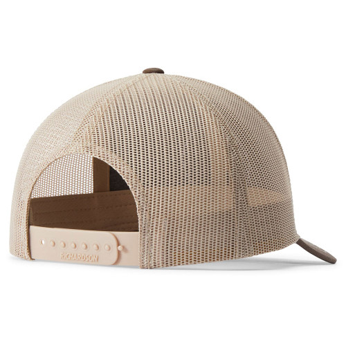 Men's LaCrosse Rubber Patch Trucker Hat - Brown Back