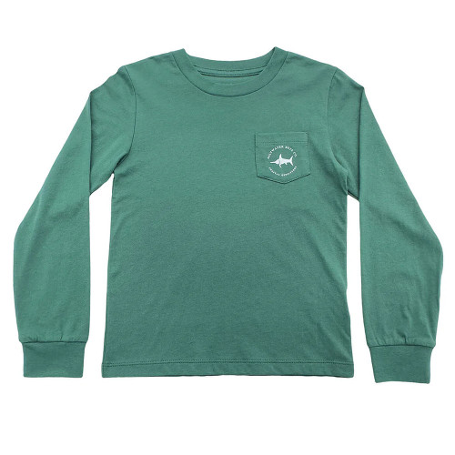 Toddler Boys' Long Sleeve Turkey Boys T-Shirt - Hunter Green Front