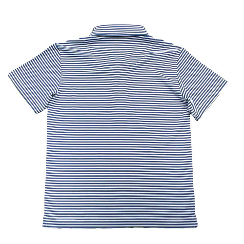 Boys' Saltwater Boys Inshore Performance Polo - Navy Stripe Back