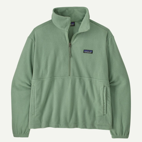 Women's Patagonia Micro D 1/2 Zip Fleece Ellwood Green Pullover