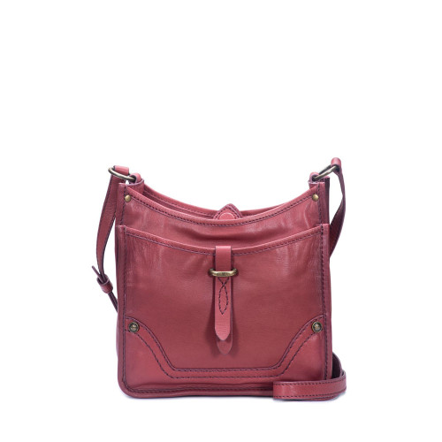 Frye Campus Leather Crossbody Bag Burgundy Main