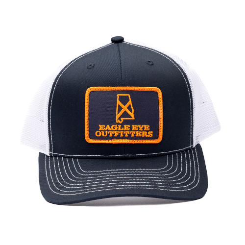 Adult Eagle Eye Outfitters Alabama Flag Map Patch Trucker Hat - Navy Navy/White Main