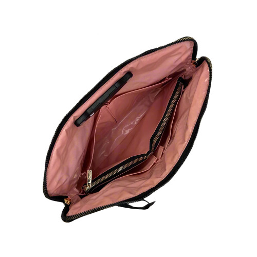 PurseN Litt Makeup Case - Timeless Quilted Interior Top View Empty