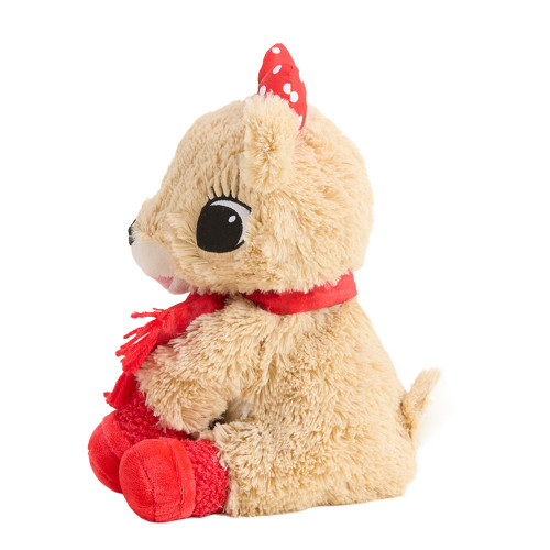 Warmies Clarice Reindeer With Scarf Stuffed Plush Side