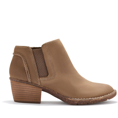 Women's Clarks Kastela Lo Ankle Boots - Pebble Brown Outer Side