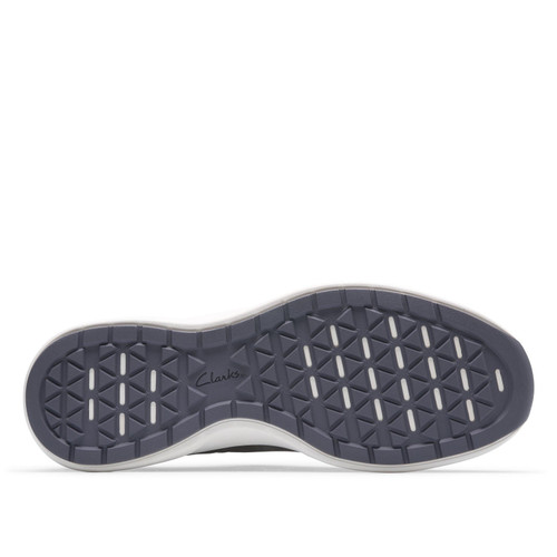 Men's Clarks Mullan Easy Leather Sneakers - Grey Outsole