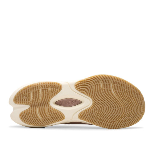 Women's Clarks Pace Walking Sneakers - Sand Multi Outsole View