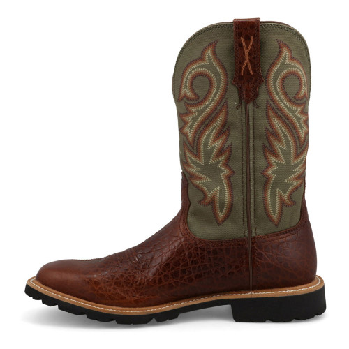 Men's Twisted X 11" Tech X Boots - Caramel Cafe/Moss Side Outer