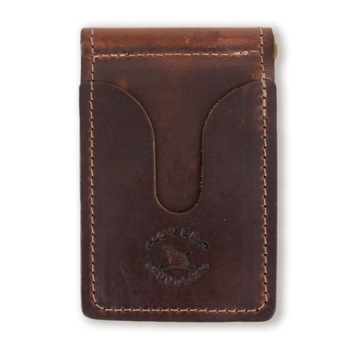 Men's Over Under Horween Leather Front Pocket Wallet Back Of Wallet
