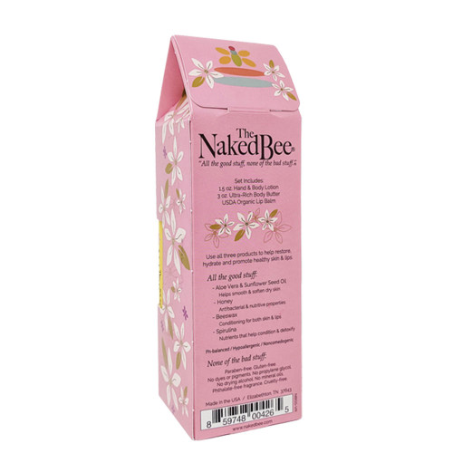 Naked Bee Vanilla, Rose & Honey Gift Collection Back