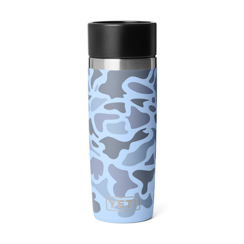 YETI Rambler Blue Camo 16 oz Travel Bottle with Commuter Cap