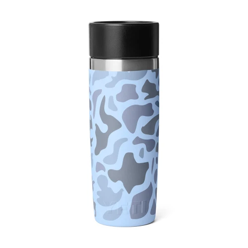 YETI Rambler Blue Camo 16 oz Travel Bottle with Commuter Cap