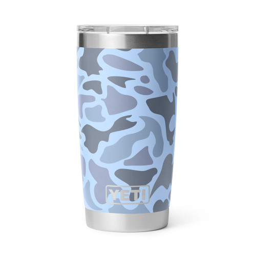 YETI Rambler 20 oz Tumbler 迷彩柄 YETI Rambler Blue Camo 20 oz Tumbler with Magslider Lid | Eagle