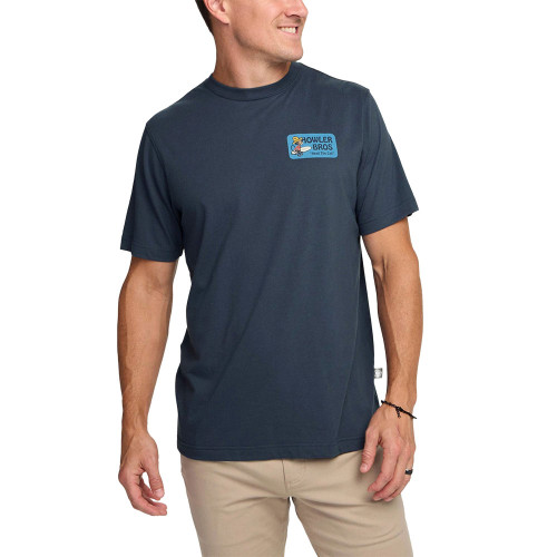 Men's Howler Brothers El Monito Surfs Badge T-Shirt Key Largo Navy Front