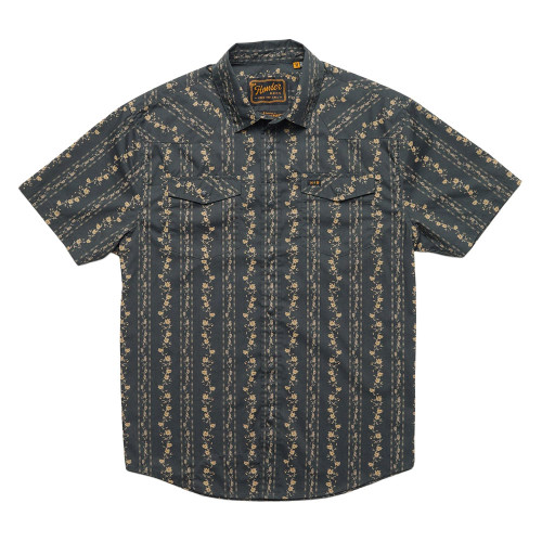 Men's Howler Brothers H Bar B Snapshirt Hibiscus Ribbons: Antique Black Swatch