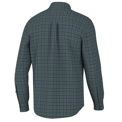 Boys' Local Boy Outfitters Hilton Stretch Flannel - Sage/Navy/Grey Back