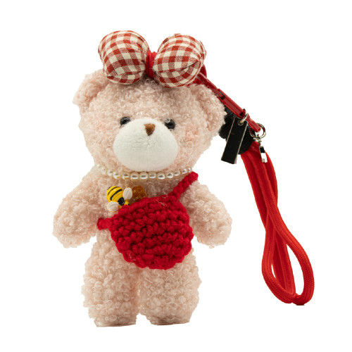 Simply Southern Plush Bag Charm Bear With Bee Main