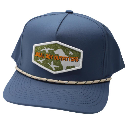 Men's Local Boy Outfitters Forest Hunt High Crown Rope Hat Slate Main