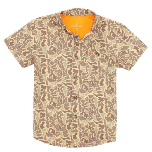 Boys' Properly Tied Sportsman Field Shirt Vintage Camo Front