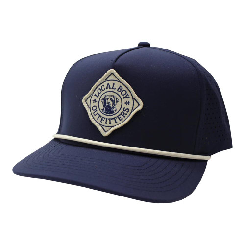 Men's Local Boy Outfitters Diamond Lab Perforated Rope Hat Dark Navy Main