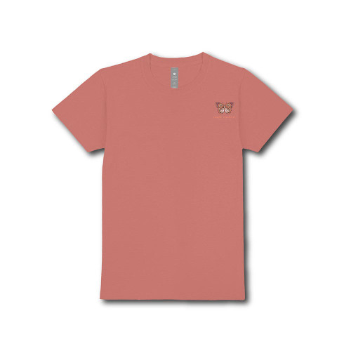 Women's Simply Southern Short Sleeve Grow T-Shirt - Maple Red Front Detail