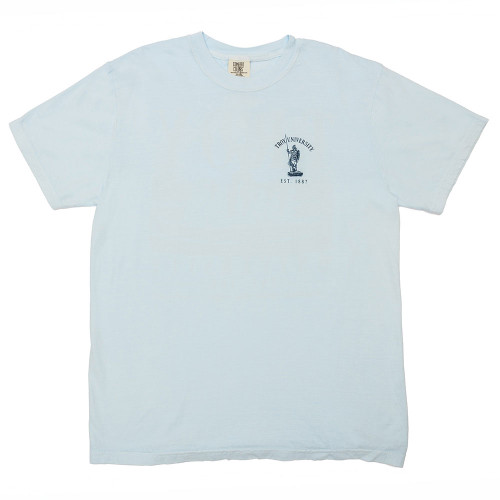 Adults JNJ Troy University Campus T-Shirt Chambray Front