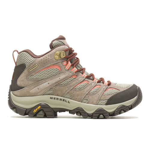 Women's Merrell Moab 3 Mid Waterproof Hiking Boots - Bungee Outer Side