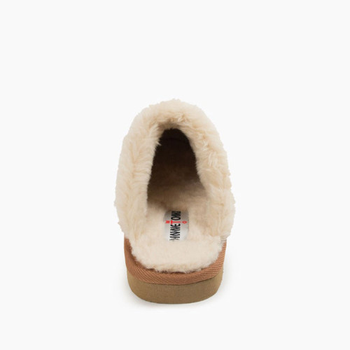 Women's Minnetonka Chesney Slippers - Cinnamon Heel