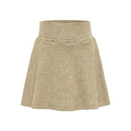 Girls' Pleat Libba Sweater Skirt - Oat Tan Front