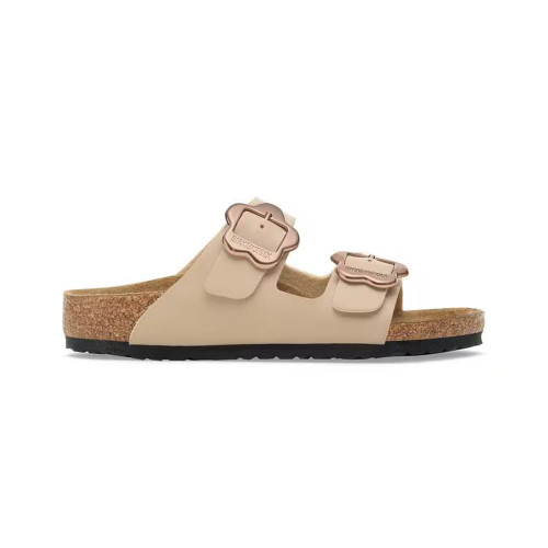 Girls' Birkenstock Arizona Flower Buckle Sand Castle Sandal side