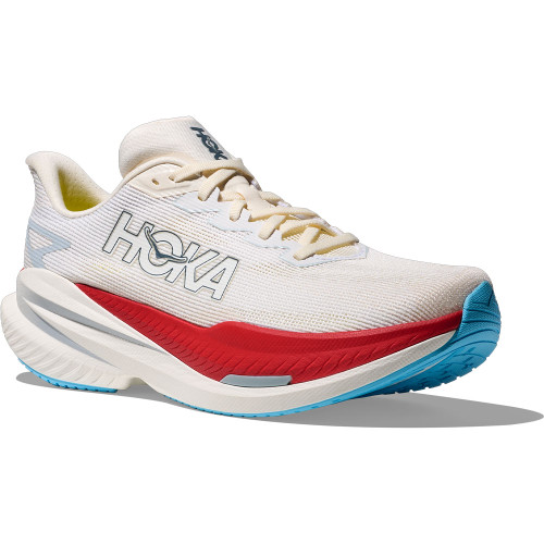 Men's HOKA Mach X 3 Running Shoes White/Alabaster Main