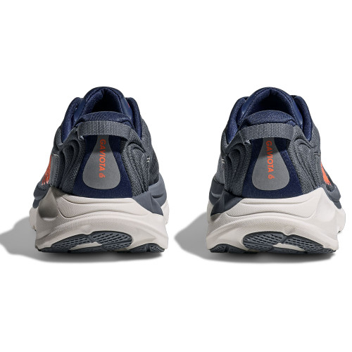 Men's HOKA Gaviota 6 Running Shoes - Wide Midnight Blue/Faded Navy Heel Pair