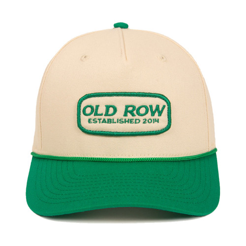 Men's Old Row Est 2014 Patch Rope Hat - White Front View