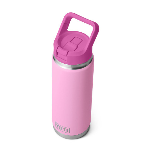 YETI 18 oz Rambler Colorblocked Straw Bottle - Power Pink