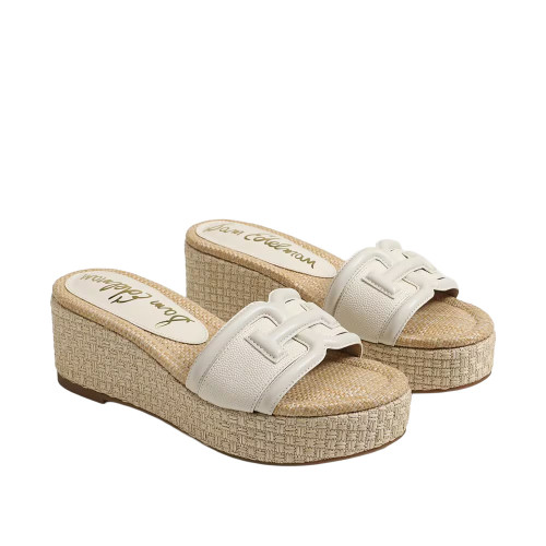 Women's Sam Edelman Pauleena Wedge Modern Ivory Sandal