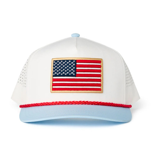 Men's Burlebo Old Glory Hat - White Front View