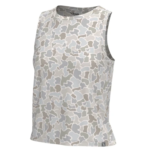 Women's Local Girl Outfitters Muscle Tank 2.0 Forest Camo Saltwater Main