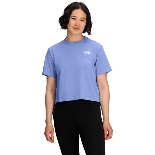 Women's The North Face Evolution Simple Dome Crop T-Shirt G74 Periwinkle Glow Main