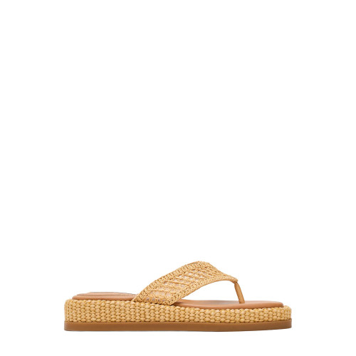 Women's Steve Madden Bella Thong Natural Raffia Sandal side